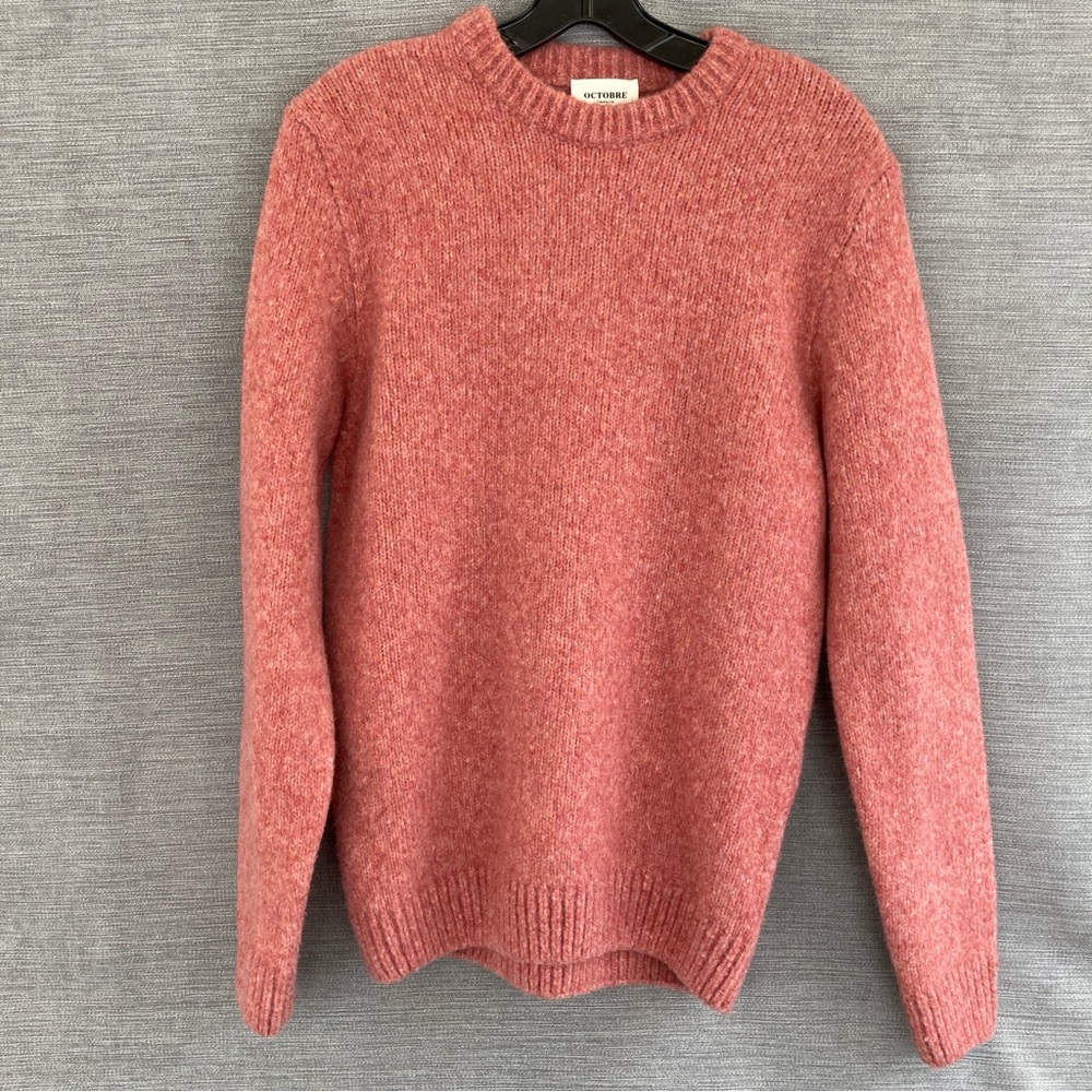 Octobre editions sweater wool blend Fergie sweater in pink